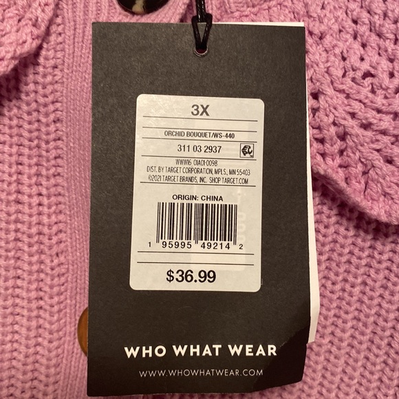 Brand New Who What Wear Orchid Sweater…size 3X - Picture 5 of 5